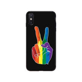 LGBT Peace Sign iPhone Case